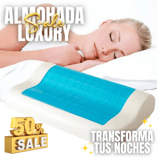 Almohada ortopédica LUXURY Con tecnología de gel y memoria + ENVÍO GRATIS