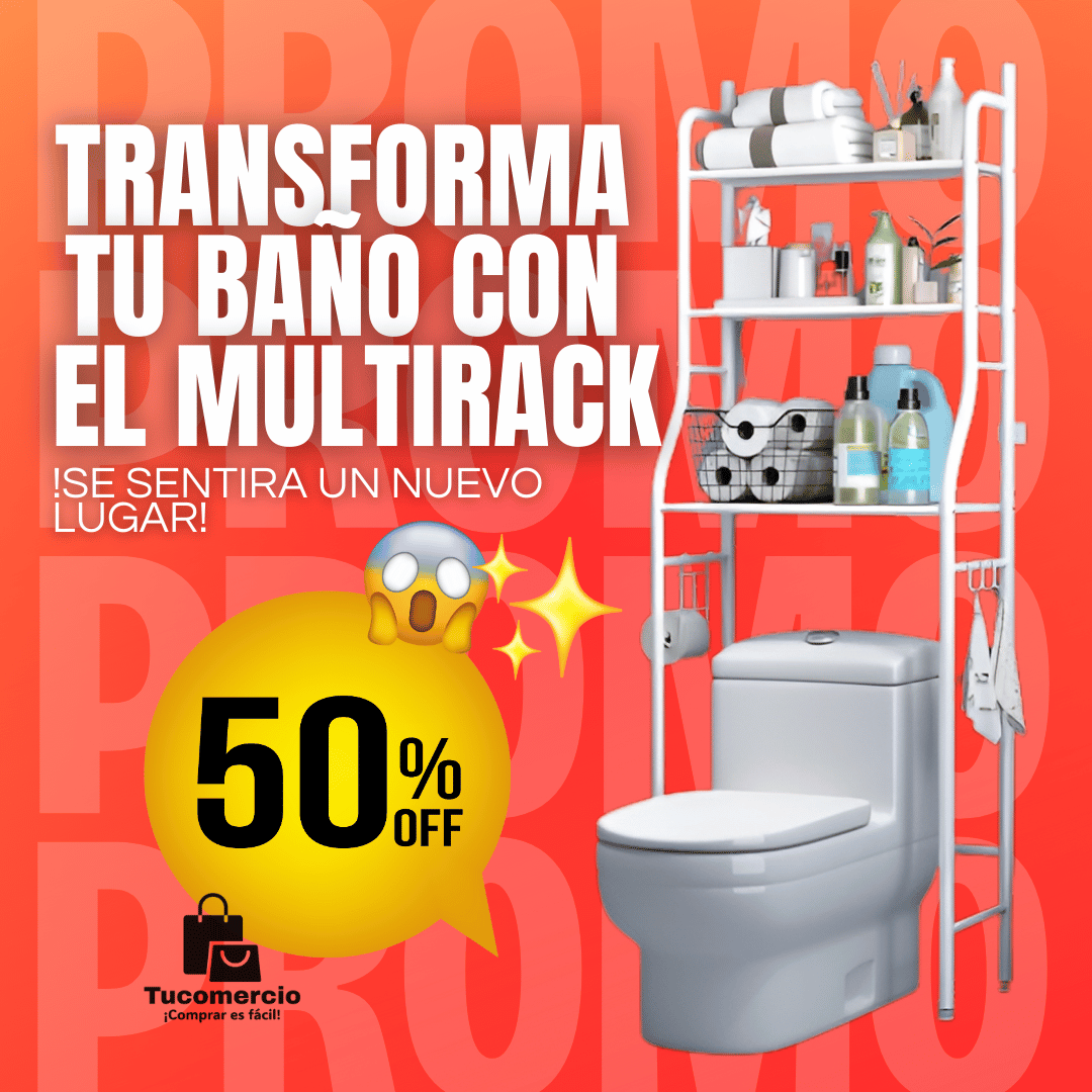 Estante MULTIRACK 3 niveles BLANCO + Envío Gratis