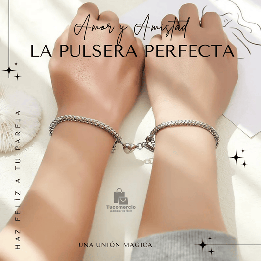 Set DOS Pulseras CONEXIÓN para parejas AMOR Y AMISTAD + Envío Incluído